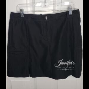 3/$25 Izod XFG Women's Black Swing Flex/Microfiber Golf Skort Size 10
